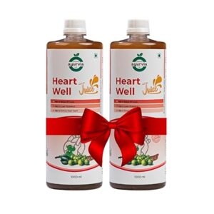 Ayurvia Heart Well Juice – Herbal Blend for Heart Health with Amla, Arjun, Cinnamon & Ashok – Regulates Cholesterol & Blood Pressure – Gluten-Free, No Added Sugars (Pack of 2) Brand: Ayurvia