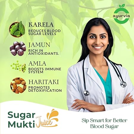 Ayurvia Herbals Sugar Mukti Juice – Supports Healthy Blood Sugar Balance, Boosts Metabolism & Immunity, Gluten-Free, 2000ml (Pack of 2) - Image 4