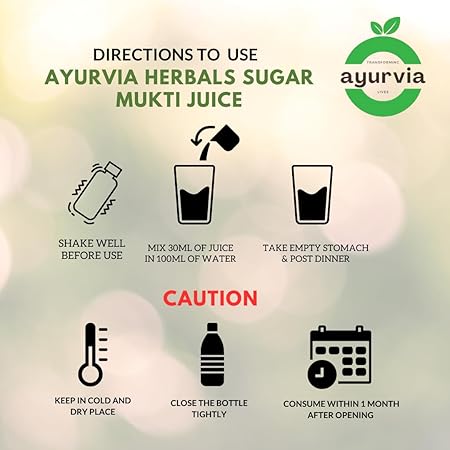 Ayurvia Herbals Sugar Mukti Juice – Supports Healthy Blood Sugar Balance, Boosts Metabolism & Immunity, Gluten-Free, 2000ml (Pack of 2) - Image 6