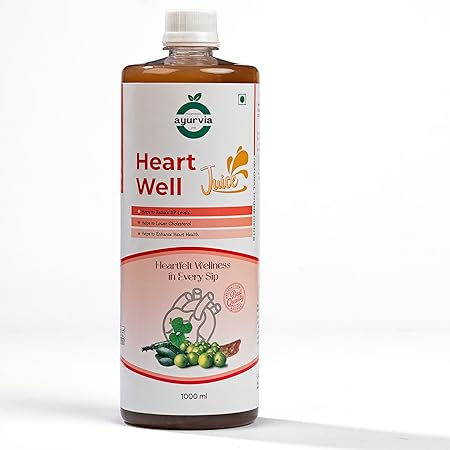 Ayurvia Heart Well BP Care Juice - 1L | Ayurvedic BP & Cholesterol Control Juice | Arjun, Amla, Ashok, Cinnamon | No Sugar | Herbal Tonic for Heart Health & Blood Pressure Support - Image 6