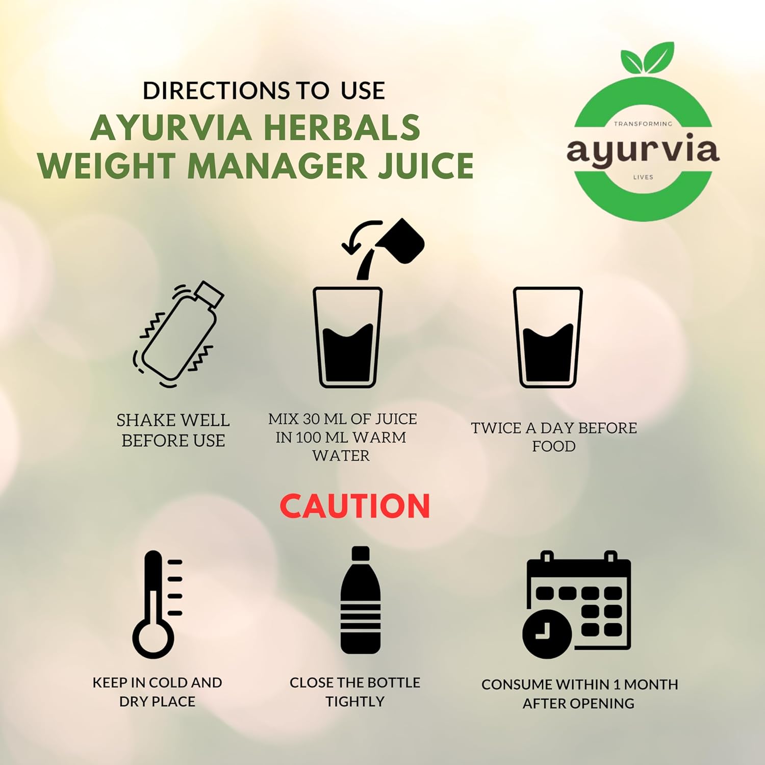 Ayurvia Fat Reducer Weight Management Juice for Men & Women, 1L - Ayurvedic Juice with Amla, Harad, Green Tea, Giloy | Supports Weight Loss, Boosts Metabolism, Improves Digestion Herbal Supplement - Image 4