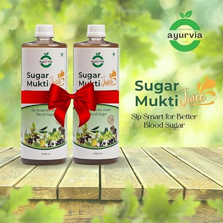 Ayurvia Herbals Sugar Mukti Juice – Supports Healthy Blood Sugar Balance, Boosts Metabolism & Immunity, Gluten-Free, 2000ml (Pack of 2) - Image 2