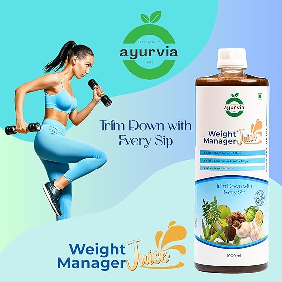 Ayurvia Fat Reducer Weight Management Juice for Men & Women, 1L - Ayurvedic Juice with Amla, Harad, Green Tea, Giloy | Supports Weight Loss, Boosts Metabolism, Improves Digestion Herbal Supplement - Image 3