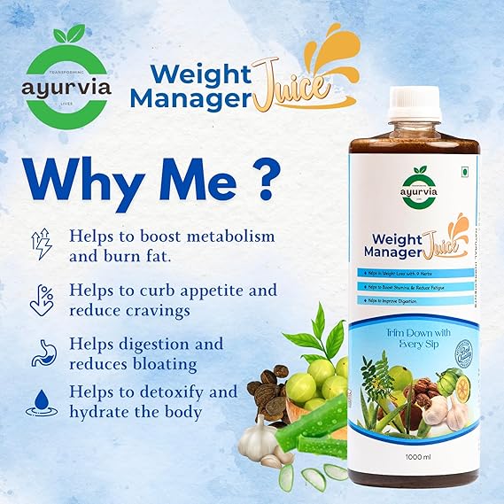 Ayurvia Fat Reducer Weight Management Juice for Men & Women, 1L - Ayurvedic Juice with Amla, Harad, Green Tea, Giloy | Supports Weight Loss, Boosts Metabolism, Improves Digestion Herbal Supplement - Image 6